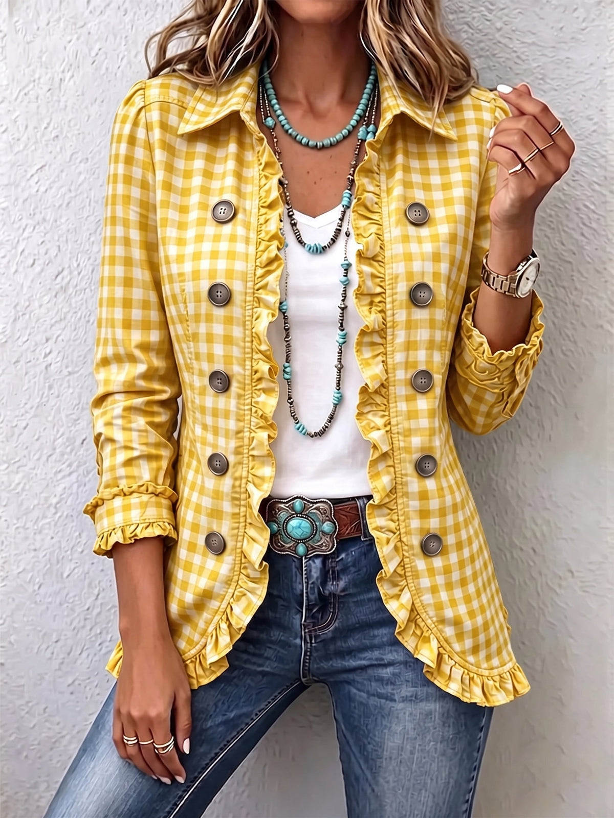 The Goldie Gingham Jacket