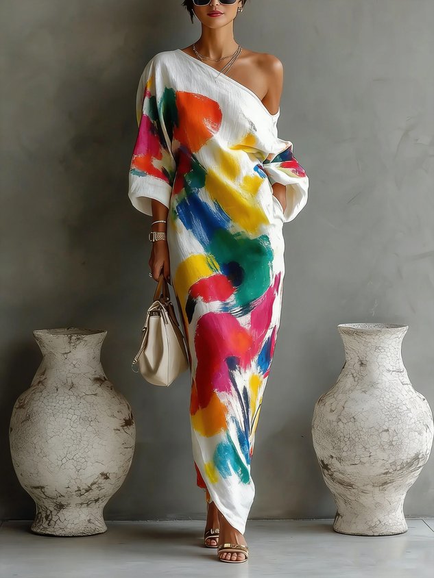 The Evelyn Printed Maxi Dress