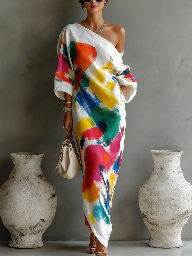 The Evelyn Printed Maxi Dress