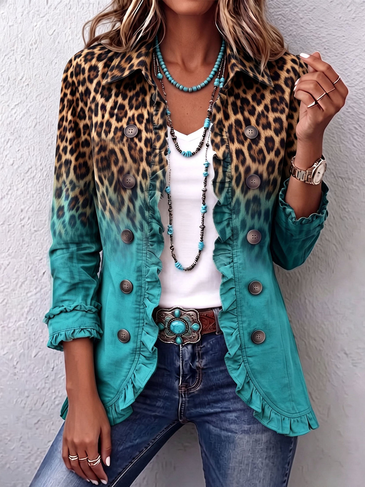 The Lenora Leopard Jacket