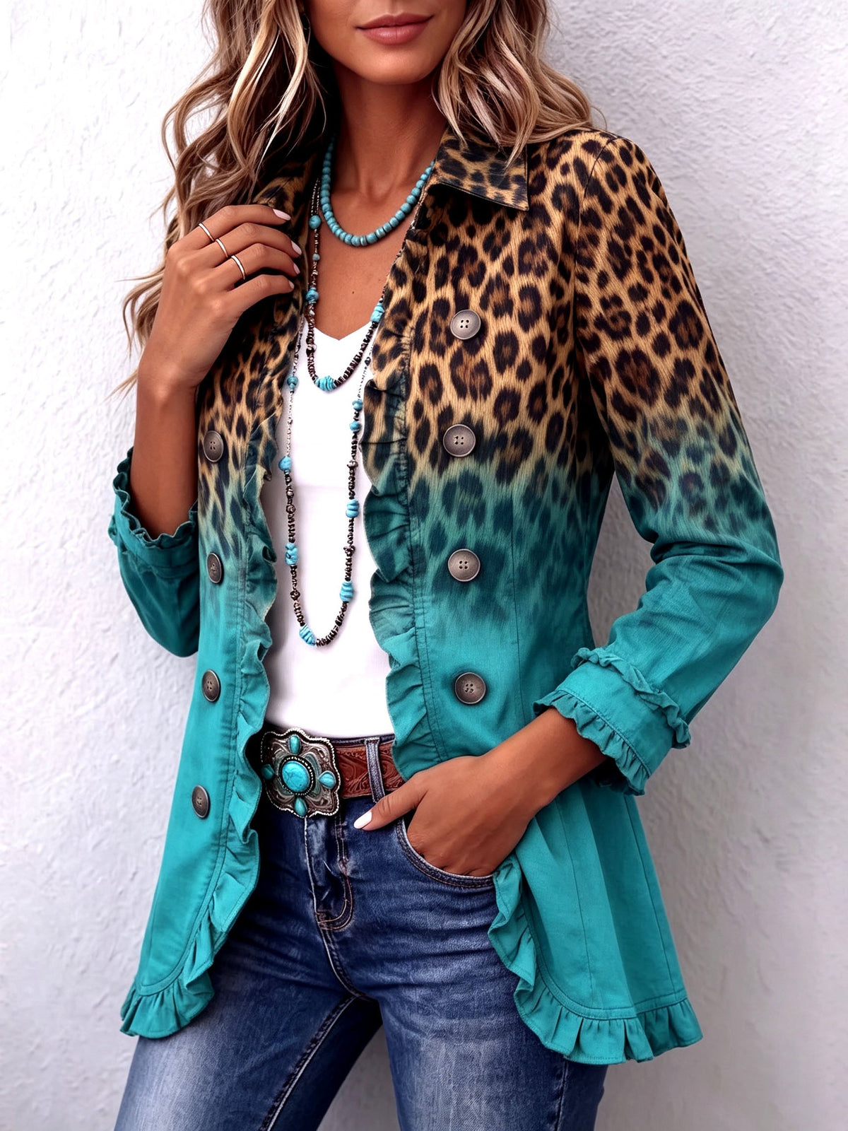 The Lenora Leopard Jacket