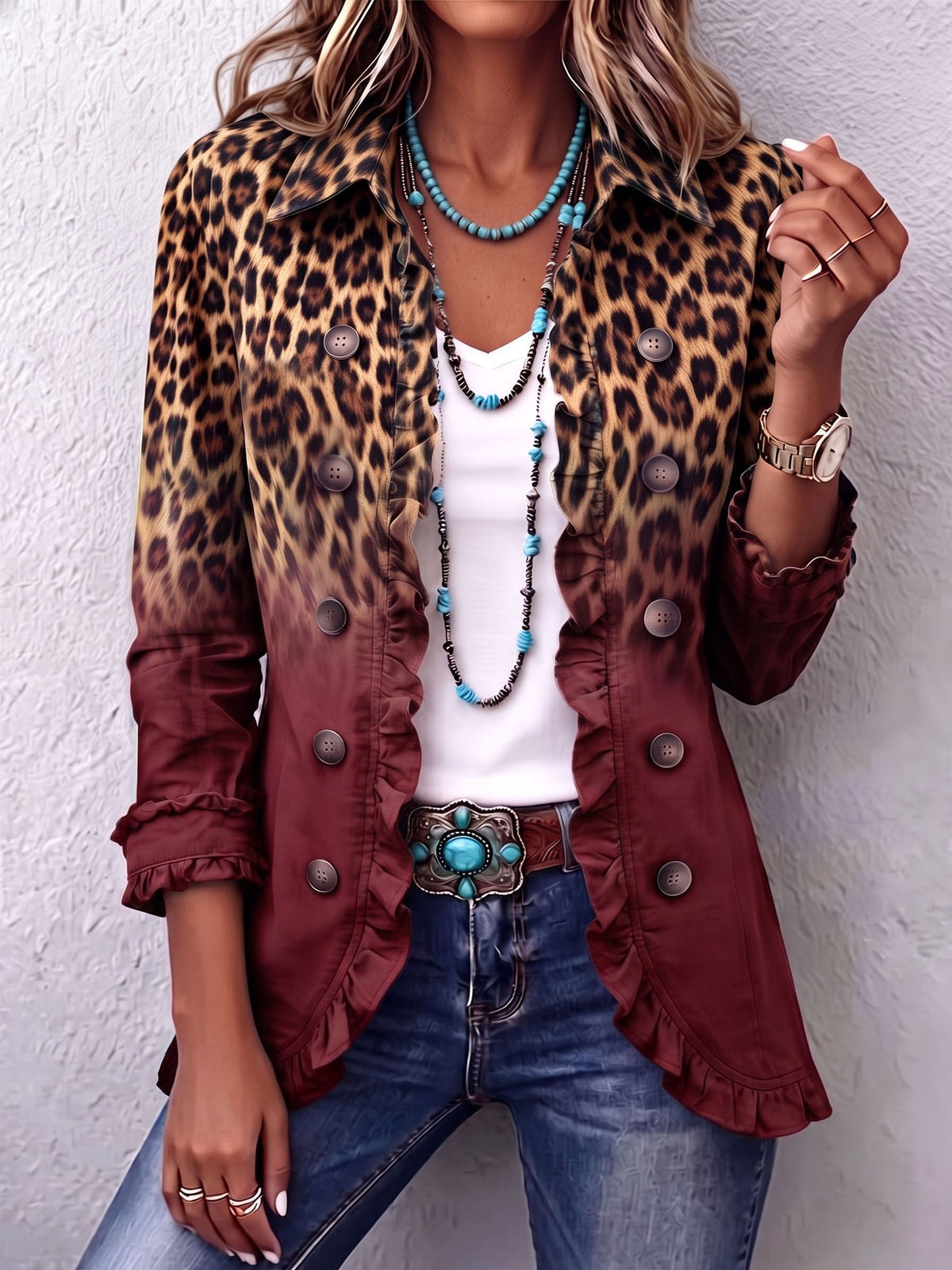 The Lenora Leopard Jacket