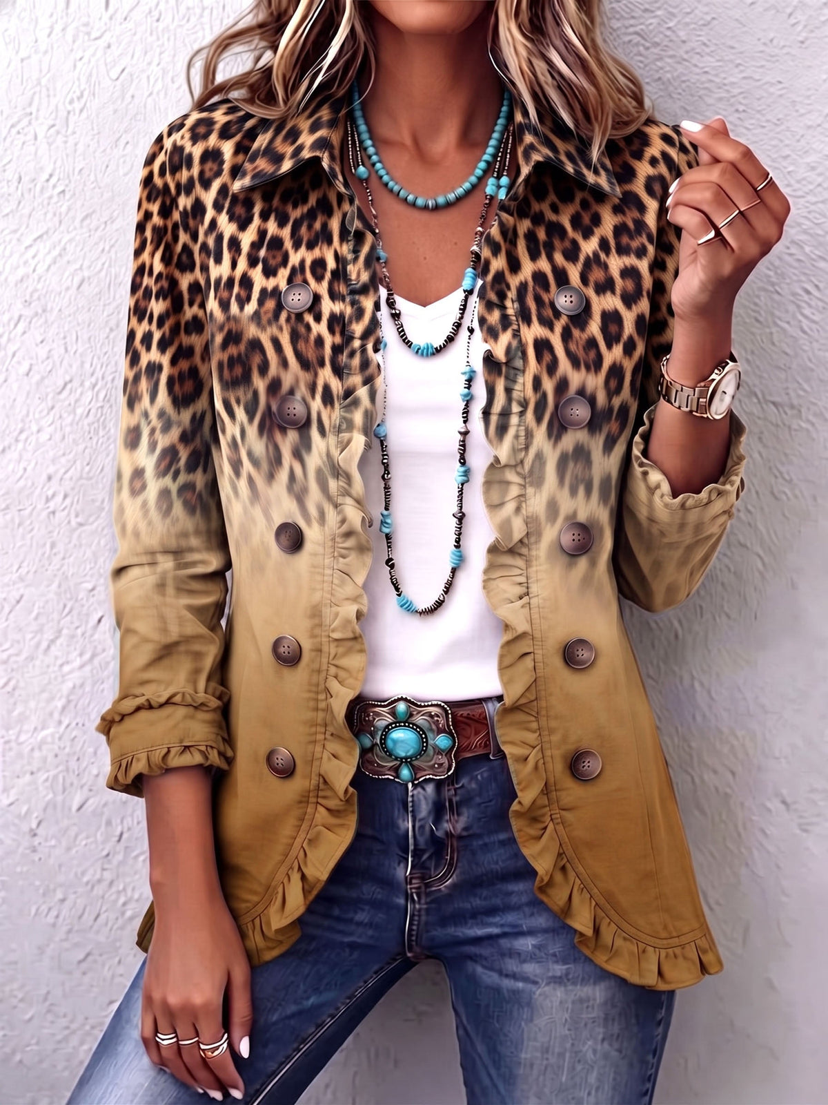 The Lenora Leopard Jacket