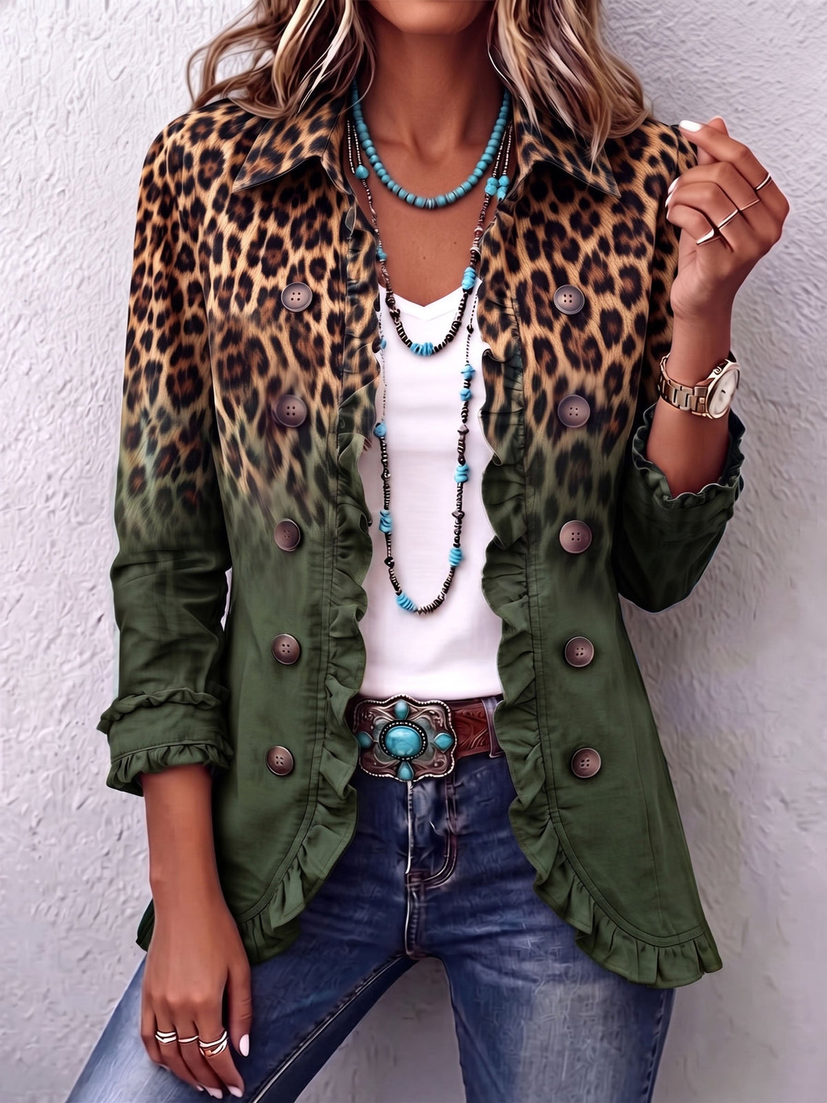 The Lenora Leopard Jacket