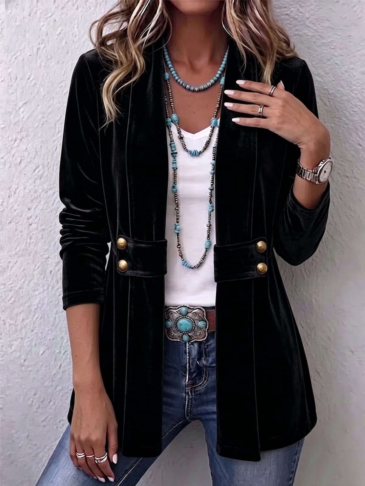 The Eira Open Front Jacket