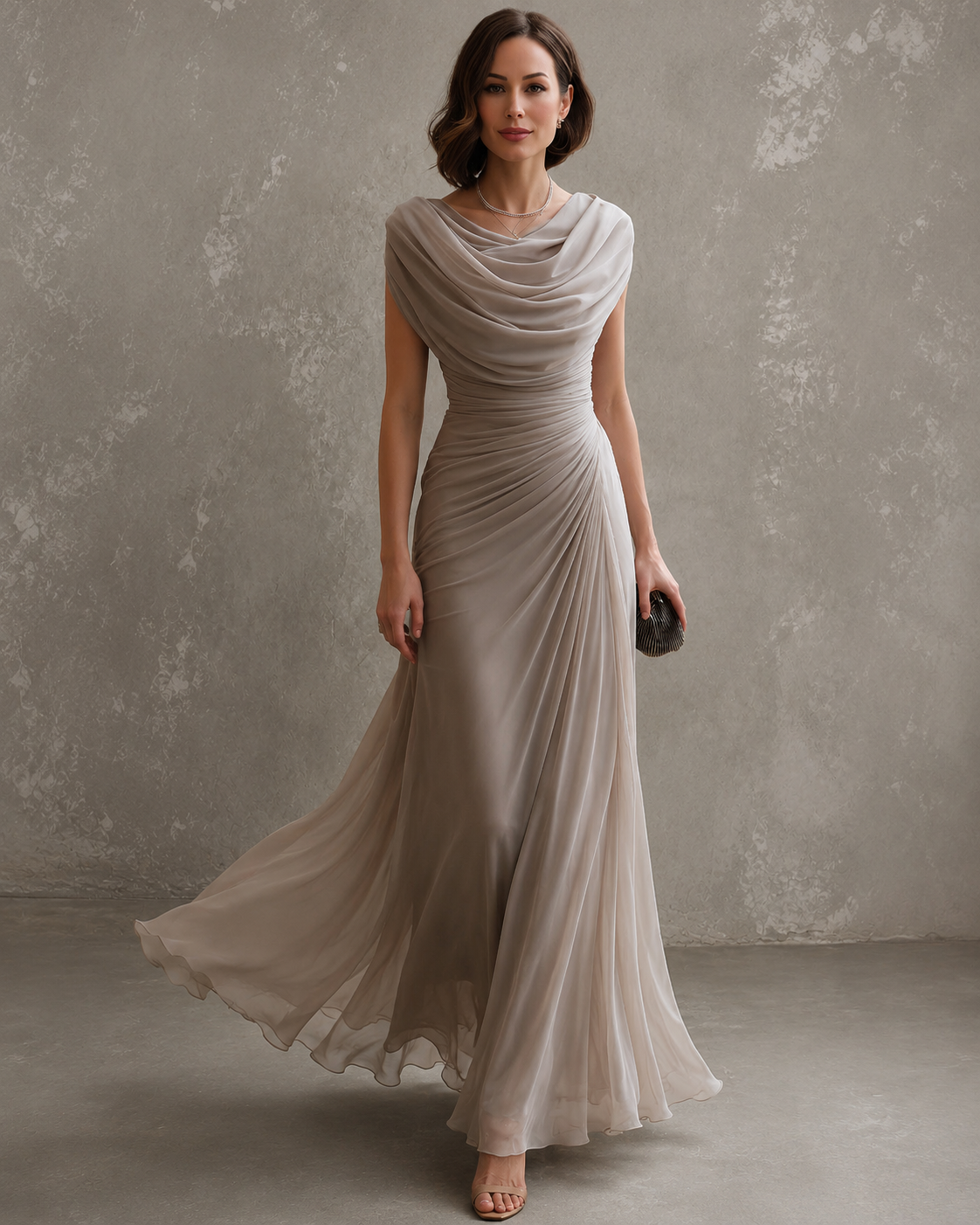 The Virginia Draped Maxi Dress