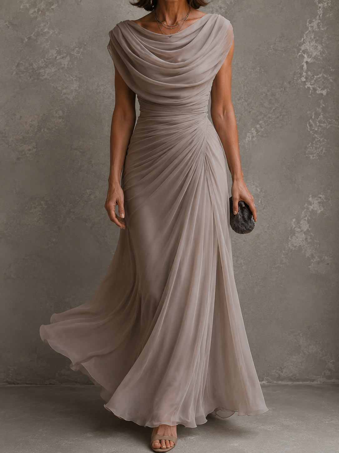 The Virginia Draped Maxi Dress