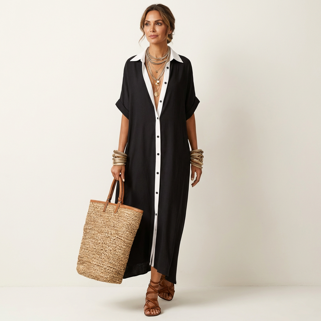 The Adelais Shirt Dress