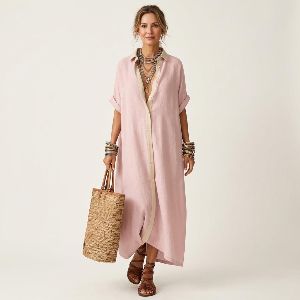 The Adelais Shirt Dress