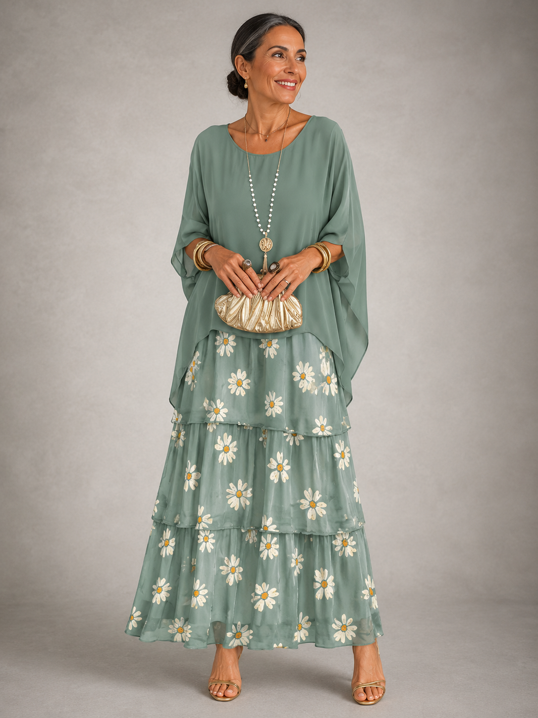 The Pauletta Tiered Maxi Dress
