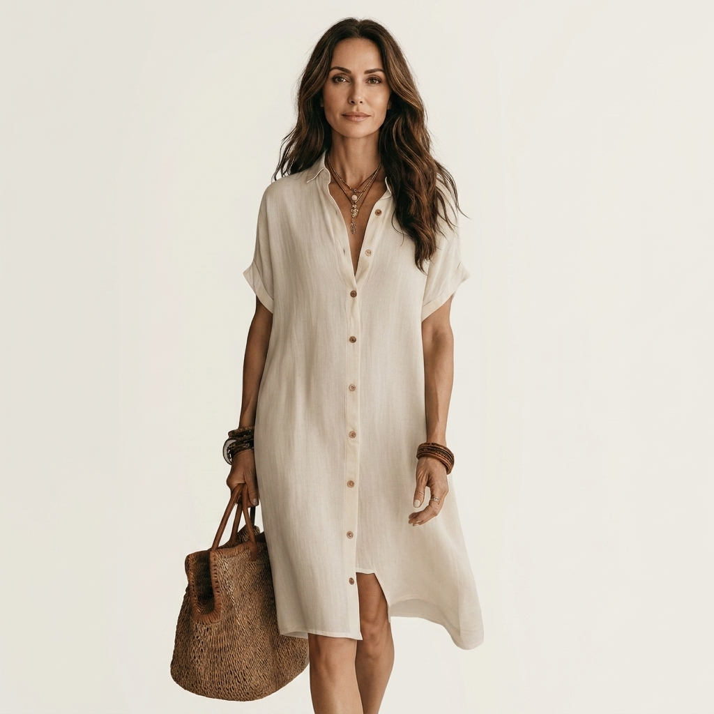 The Agathe Shirt Dress