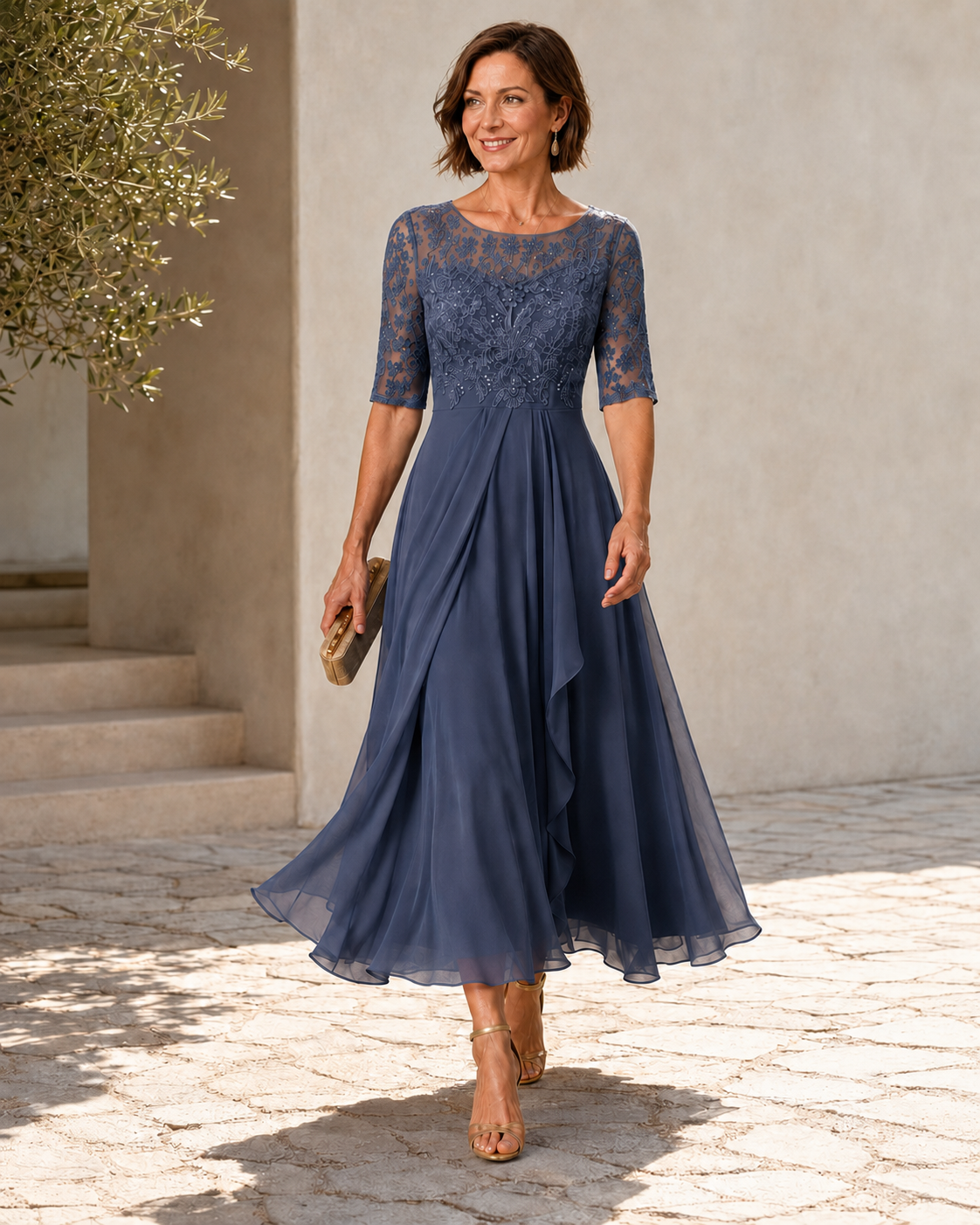 The Marjorie Lace Midi Dress