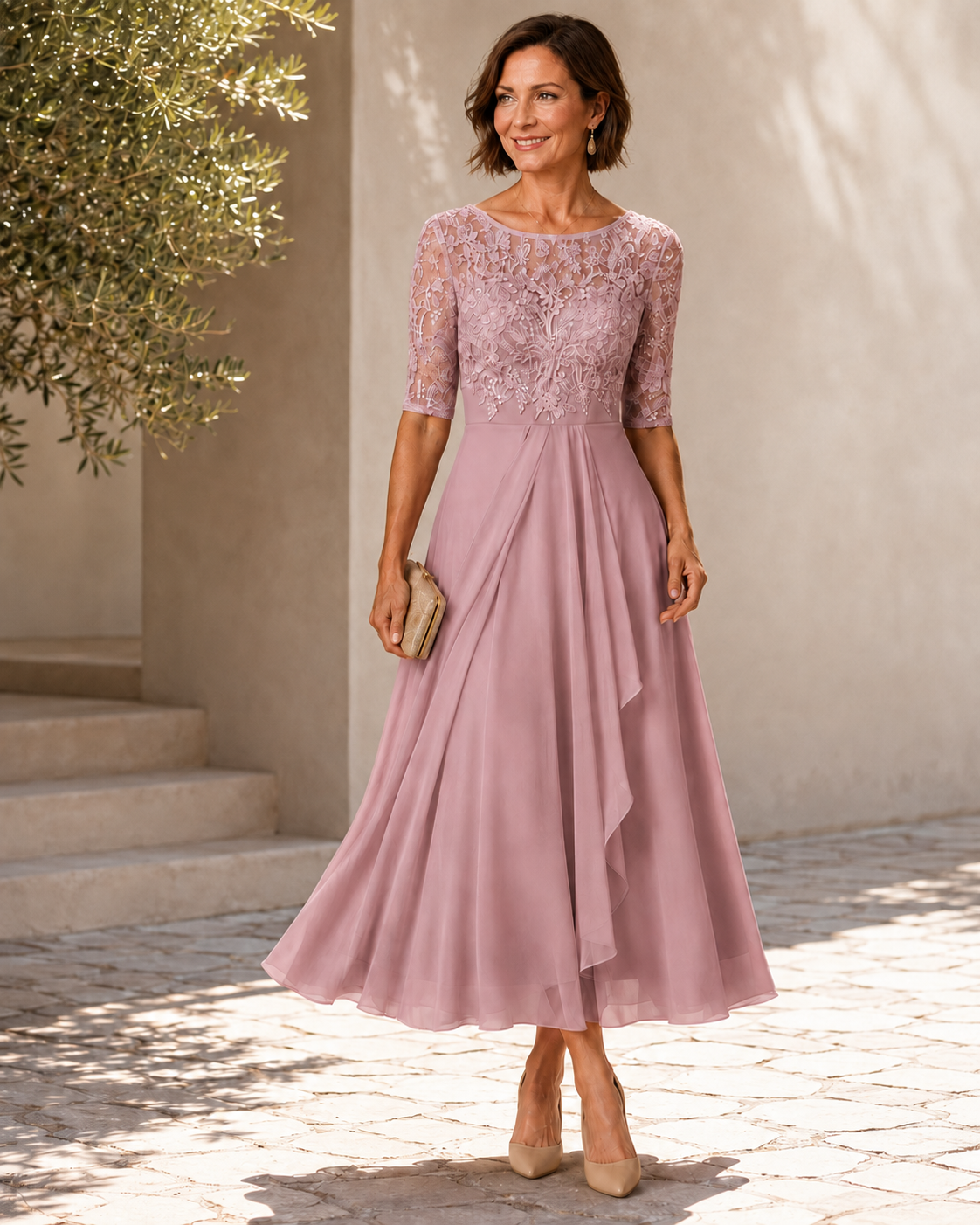 The Marjorie Lace Midi Dress