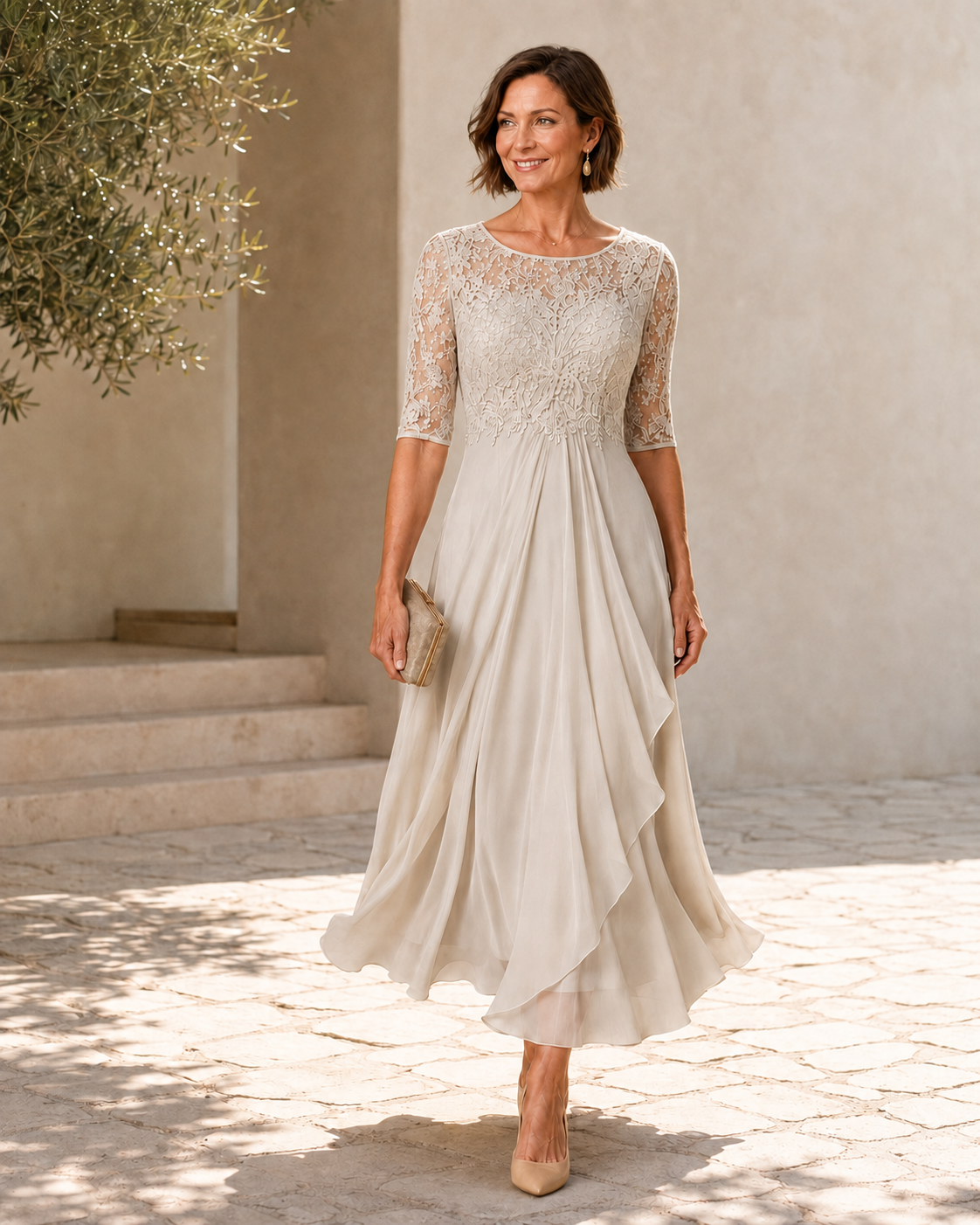 The Marjorie Lace Midi Dress