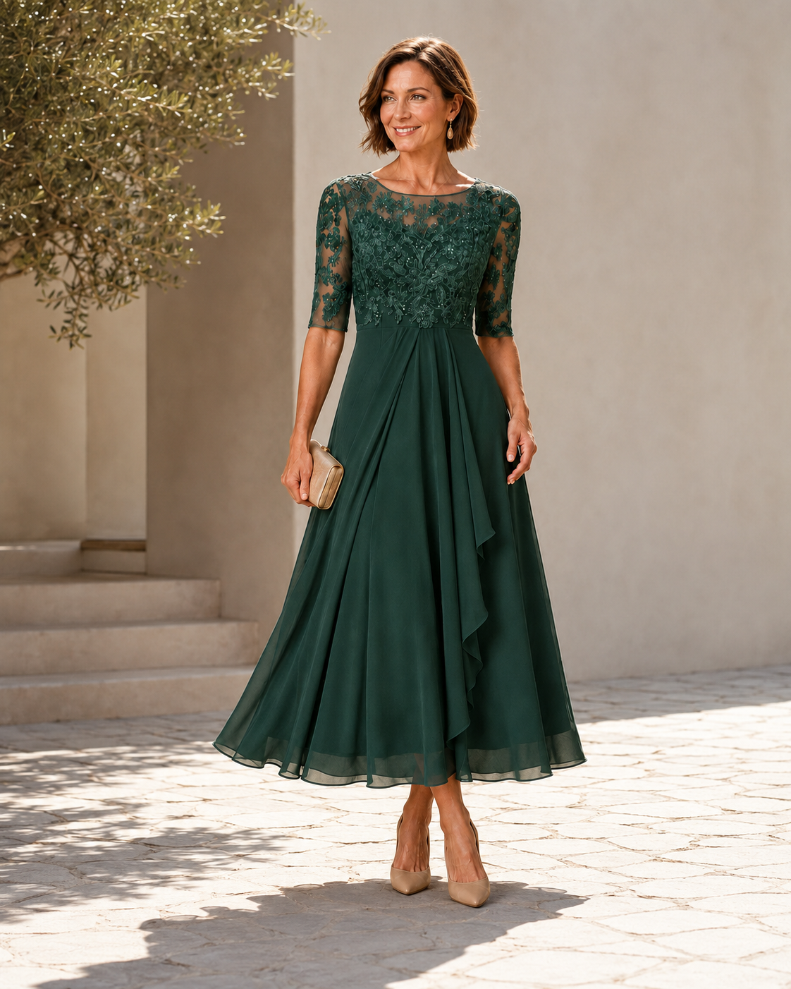 The Marjorie Lace Midi Dress