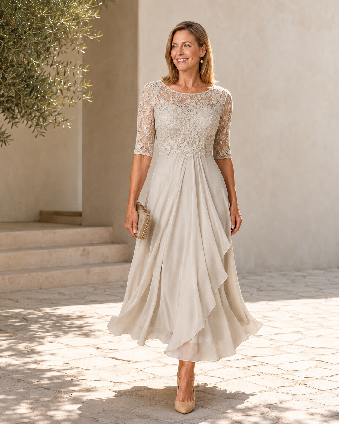 The Marjorie Lace Midi Dress