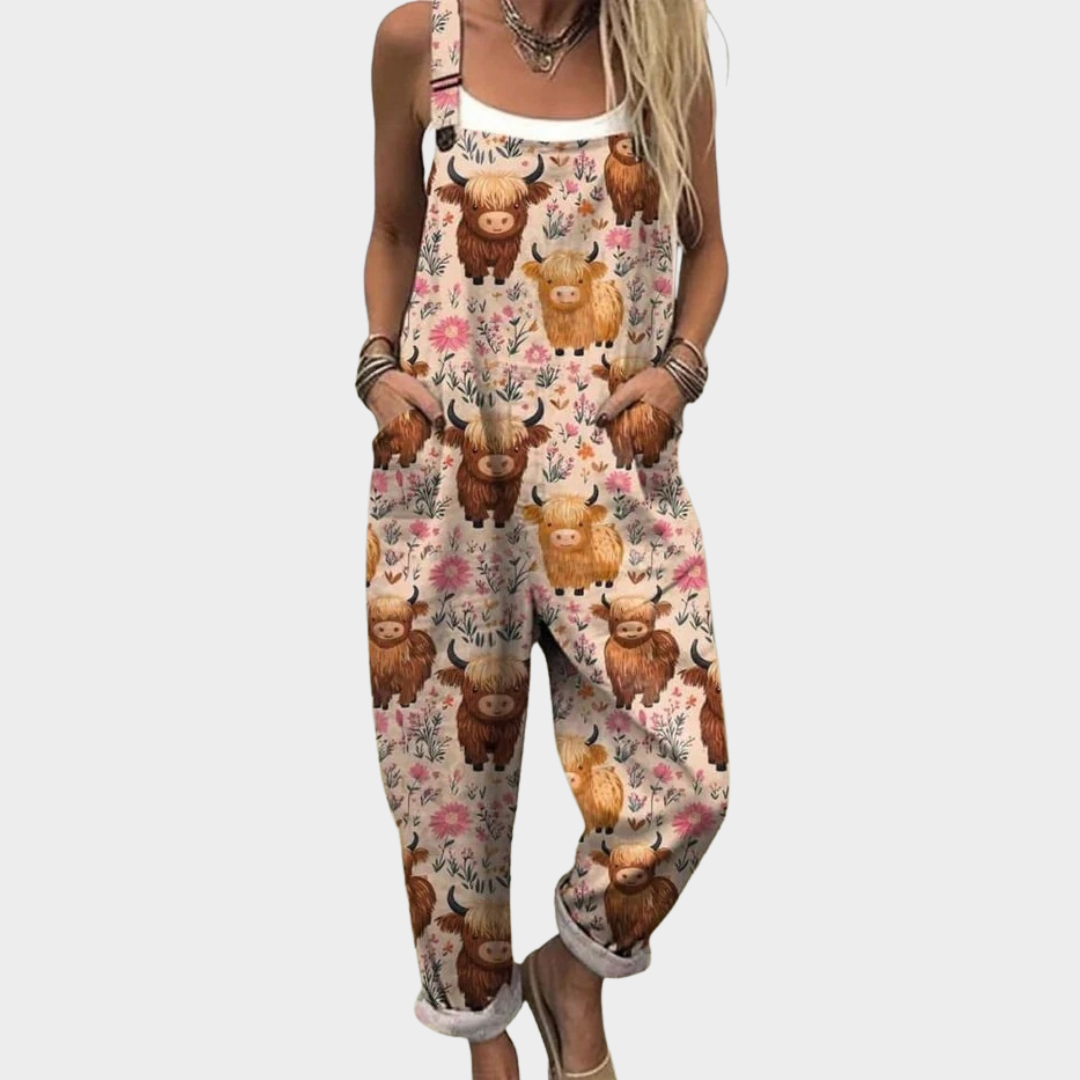 The Audrey Printed Overalls