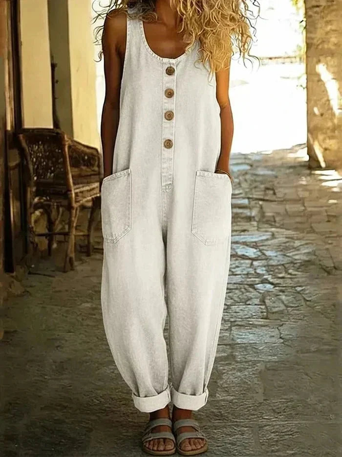 The Cecile Wide Leg Overalls