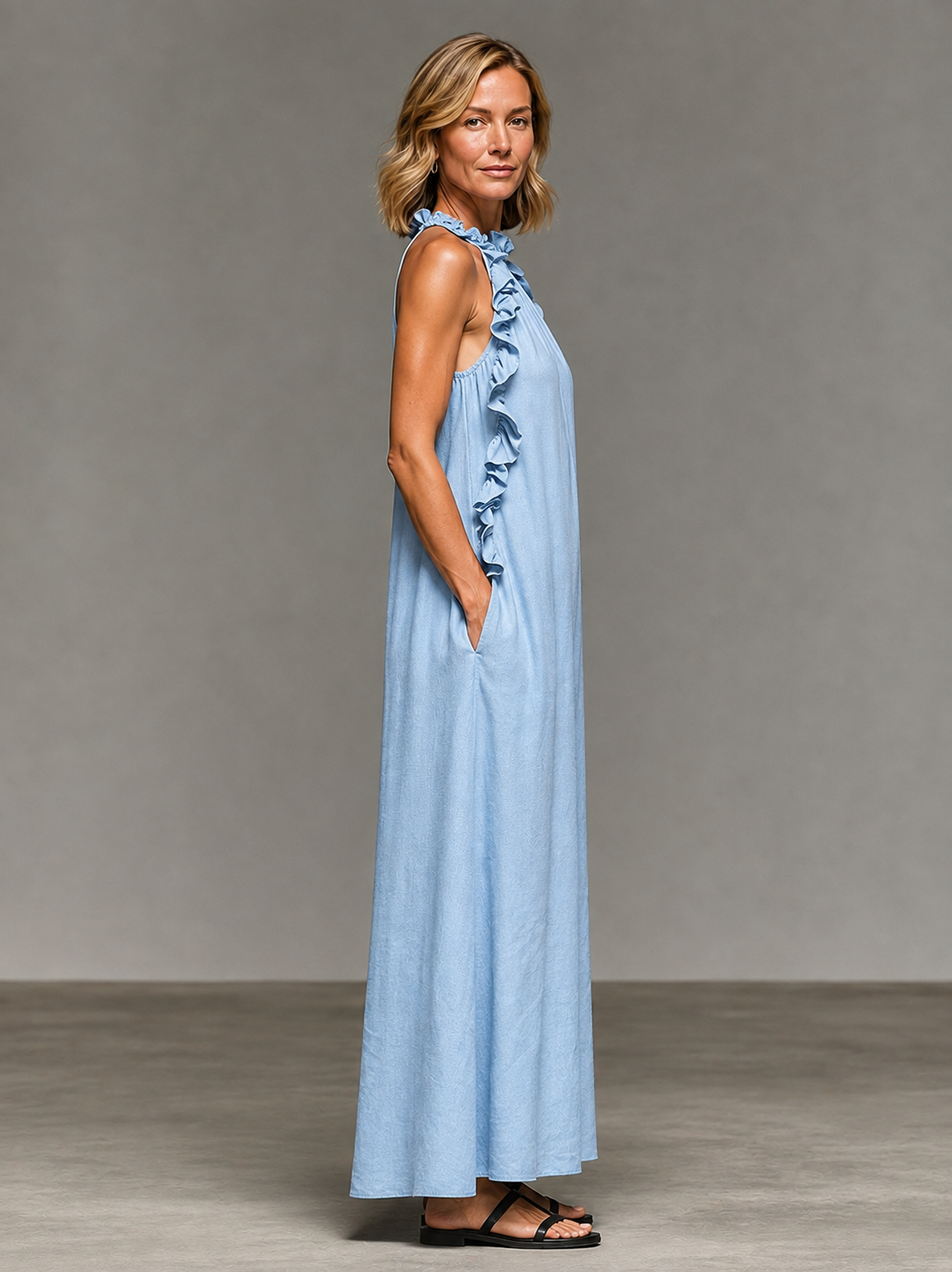 The Cressida Ruffle Maxi Dress