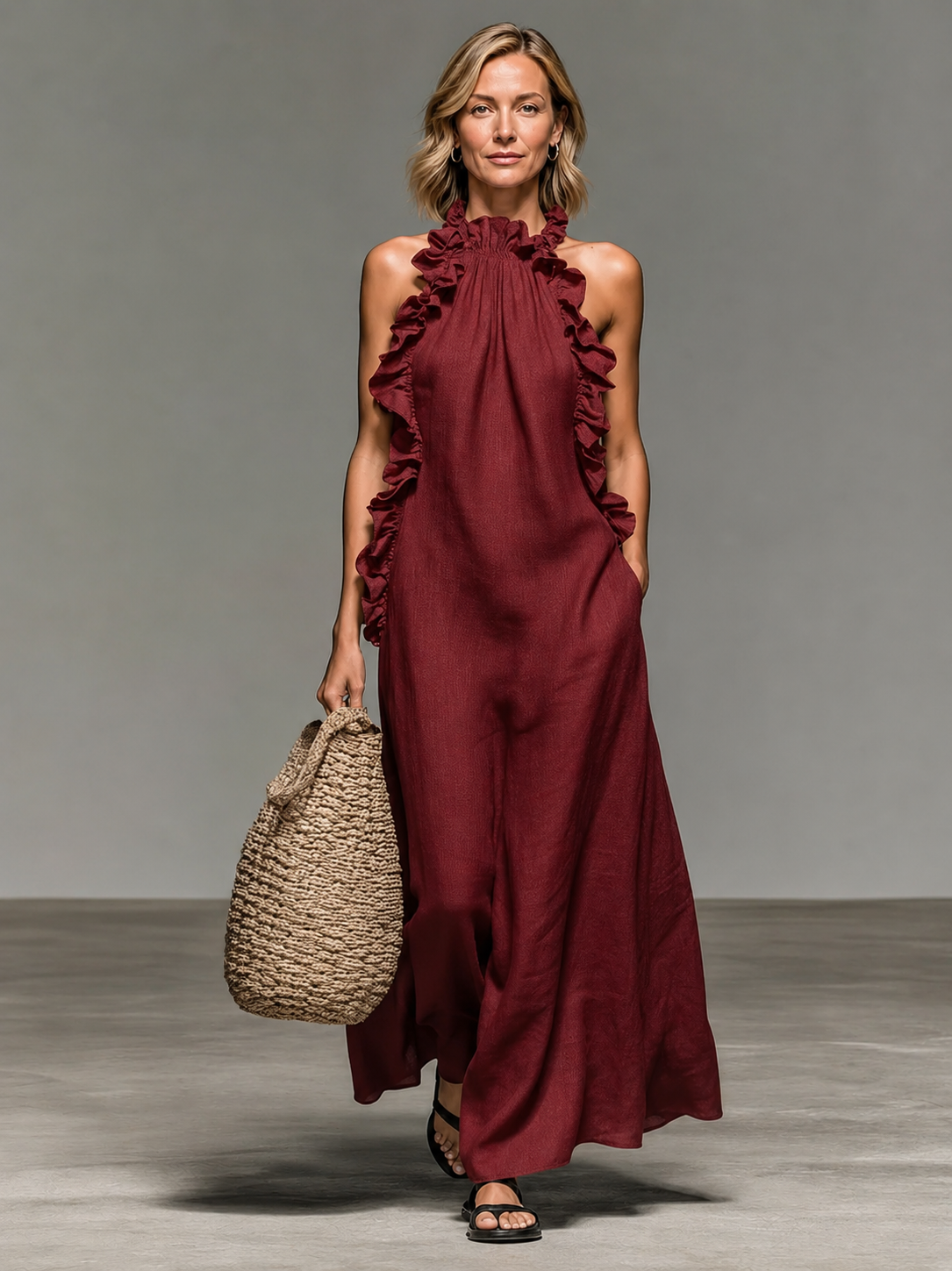 The Cressida Ruffle Maxi Dress