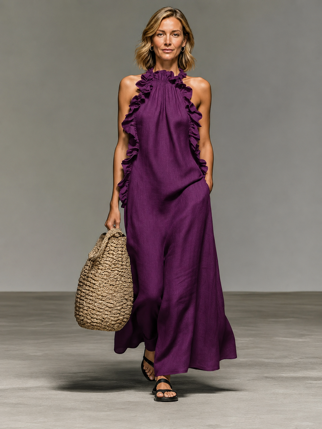 The Cressida Ruffle Maxi Dress