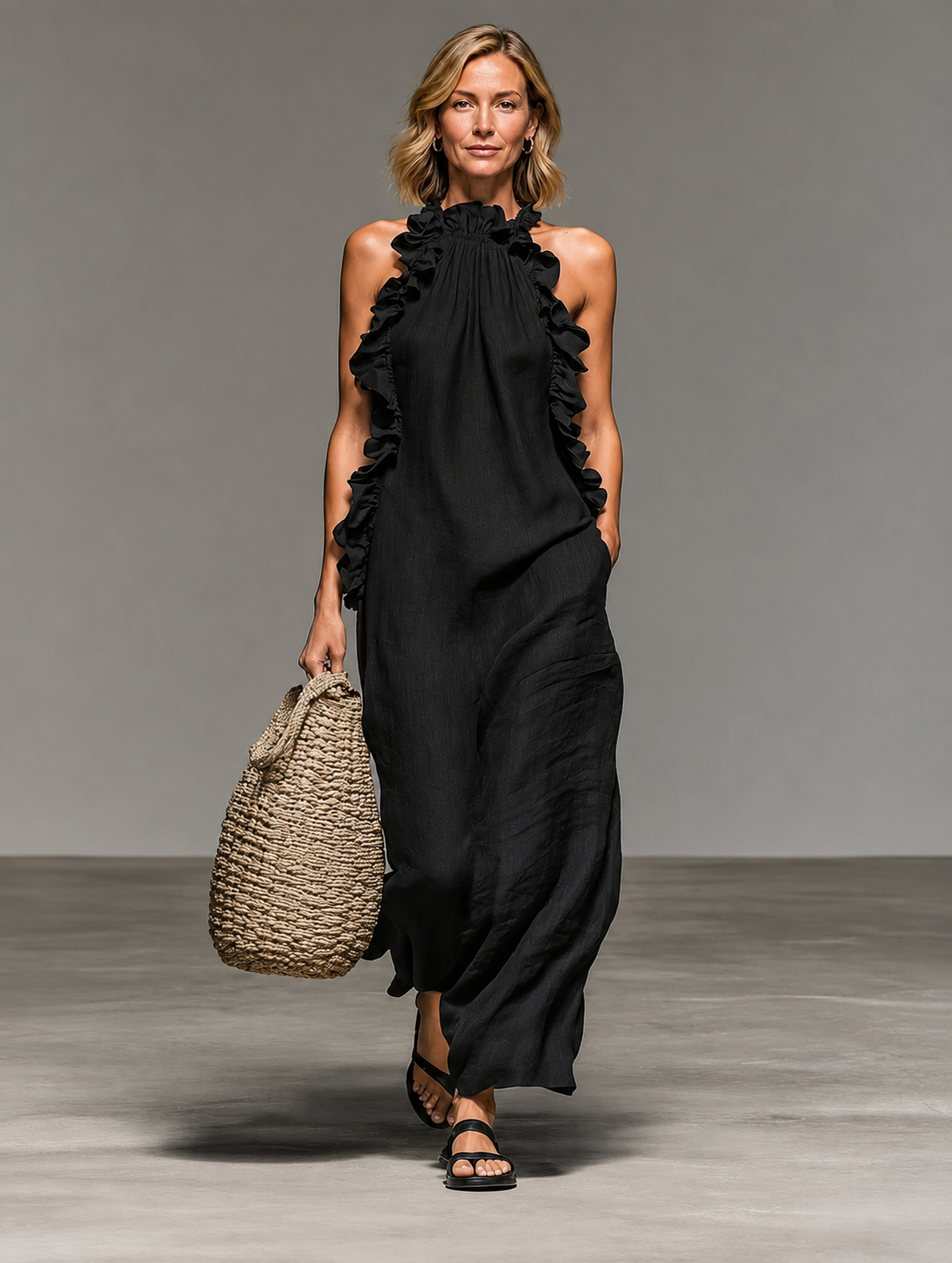 The Cressida Ruffle Maxi Dress