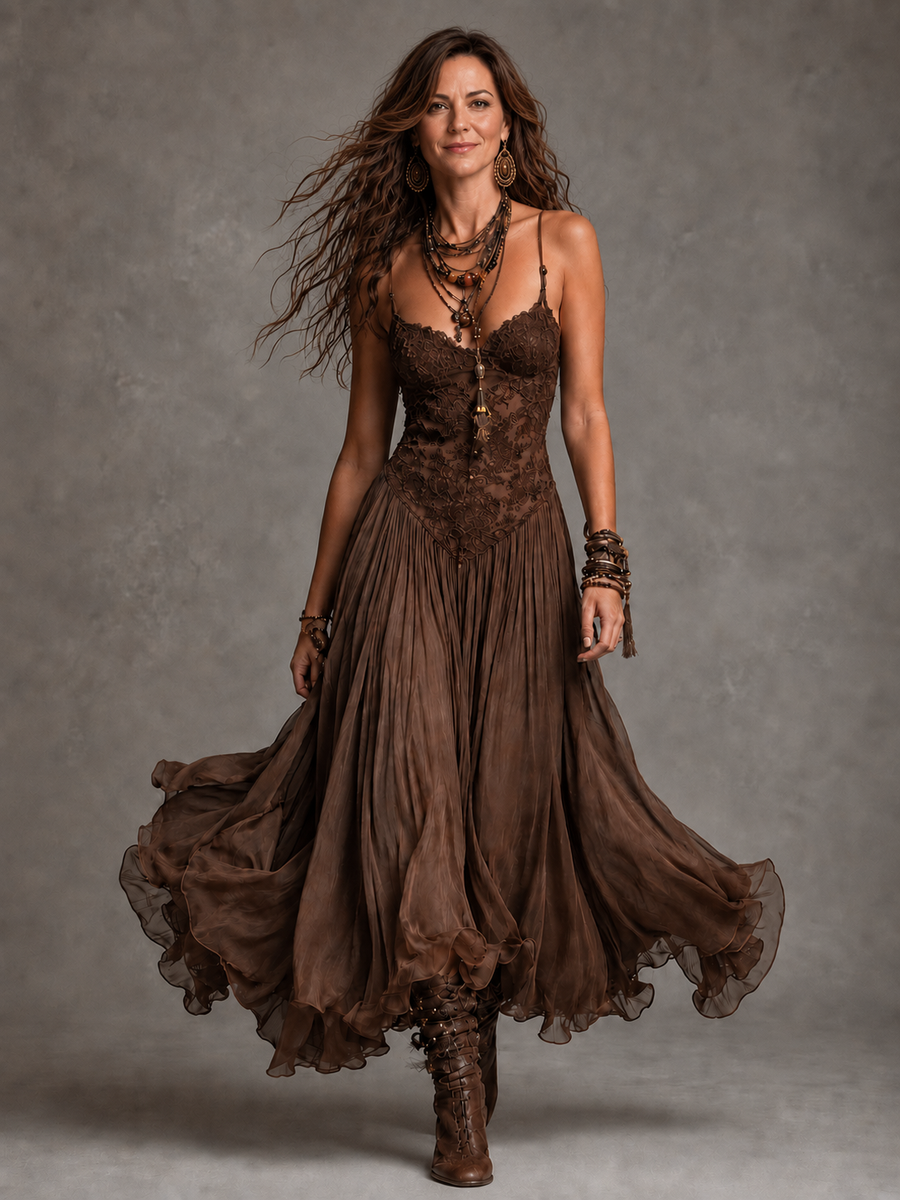 The Elvira Lace Maxi Dress