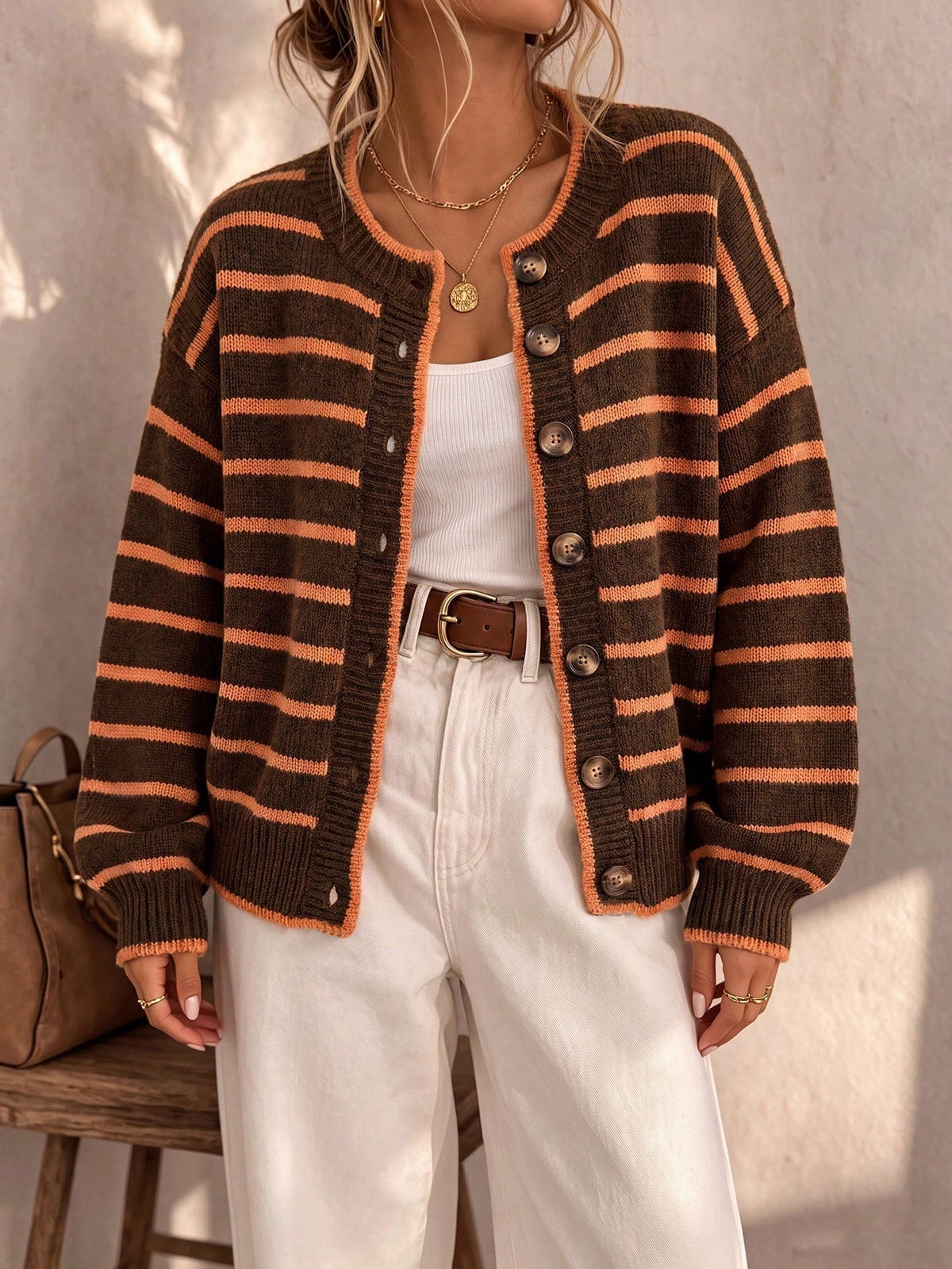The Freda Striped Cardigan