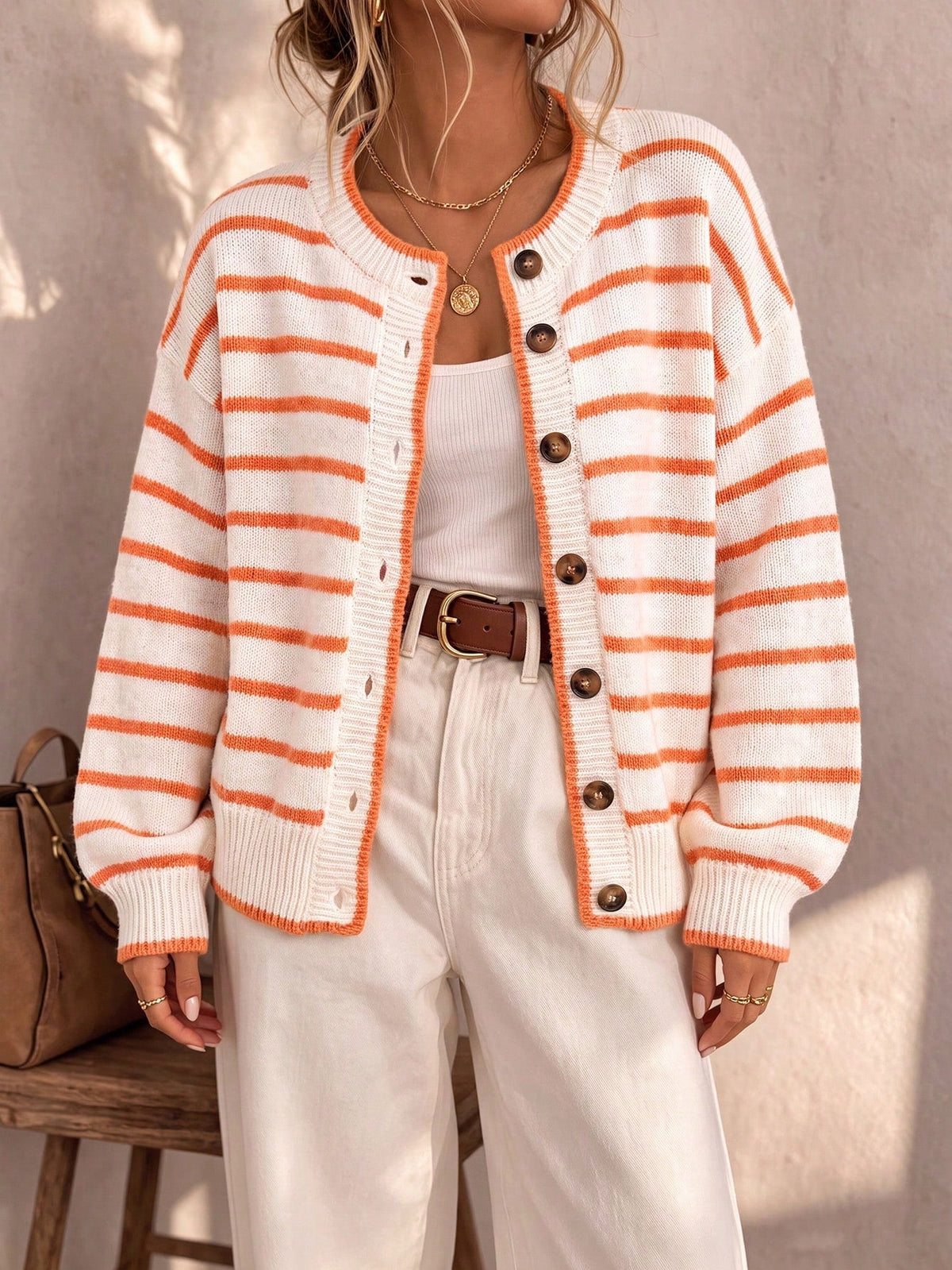 The Freda Striped Cardigan