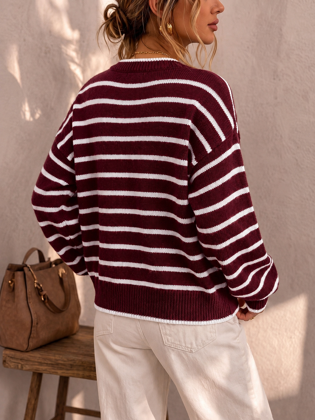 The Freda Striped Cardigan
