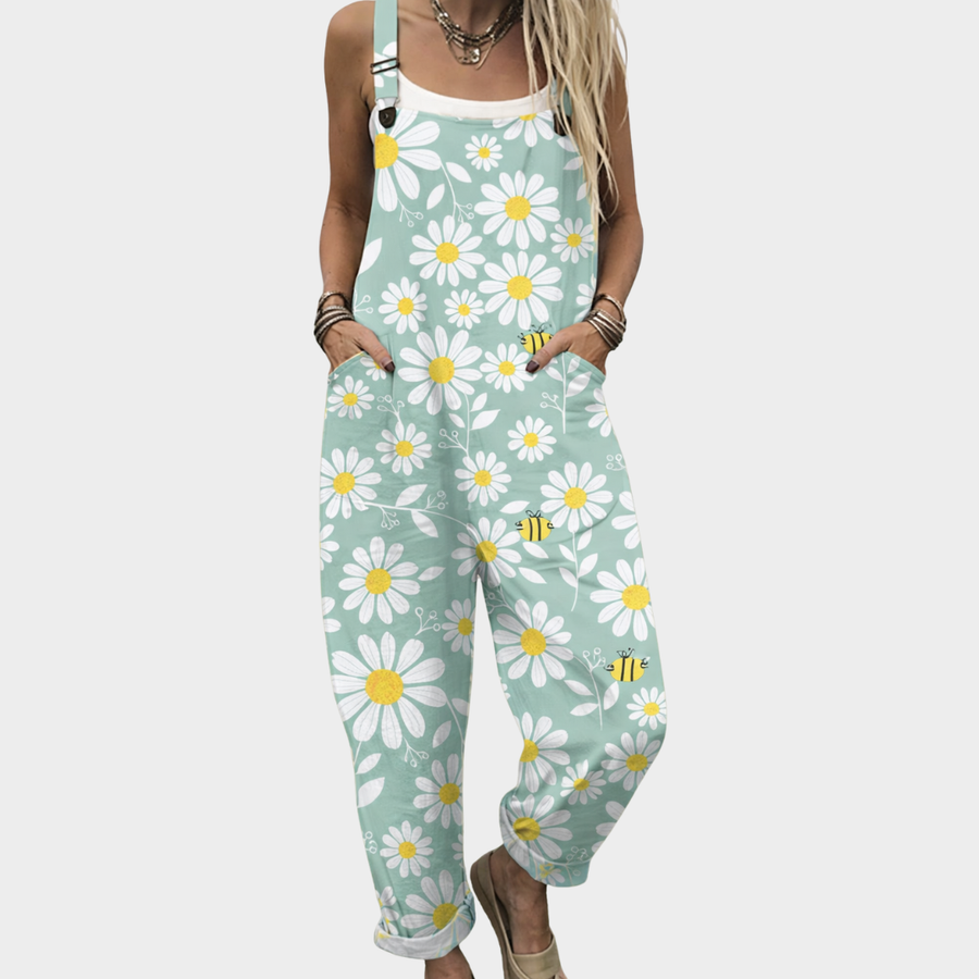 The Genevieve Printed Overalls