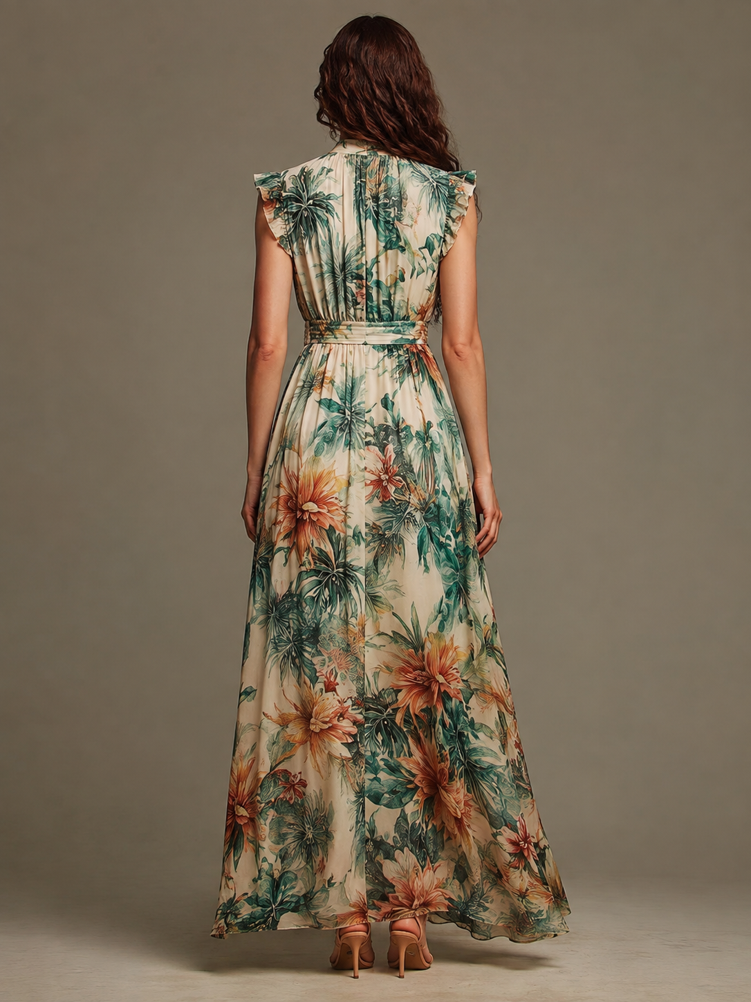 The Giulia Tropical Maxi Dress