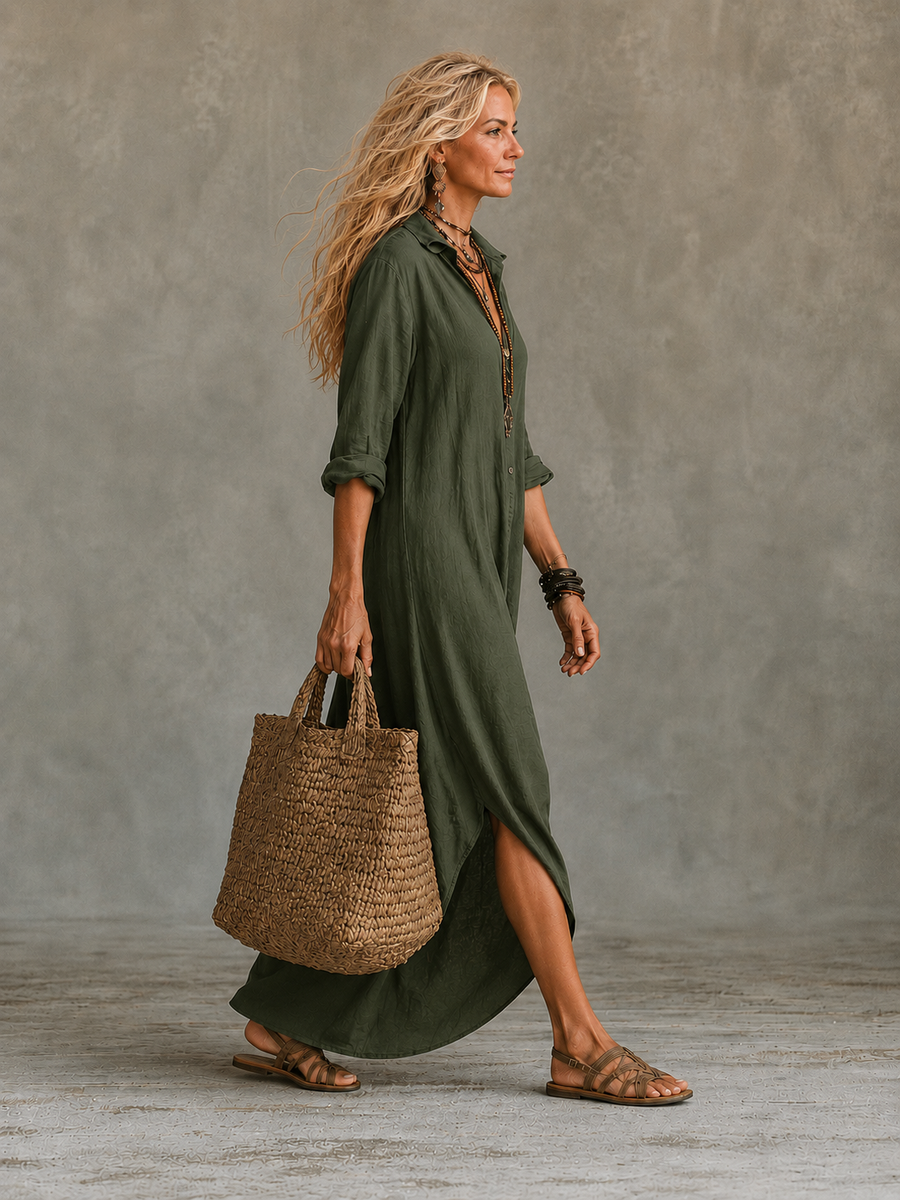 The Idony Shirt Maxi Dress