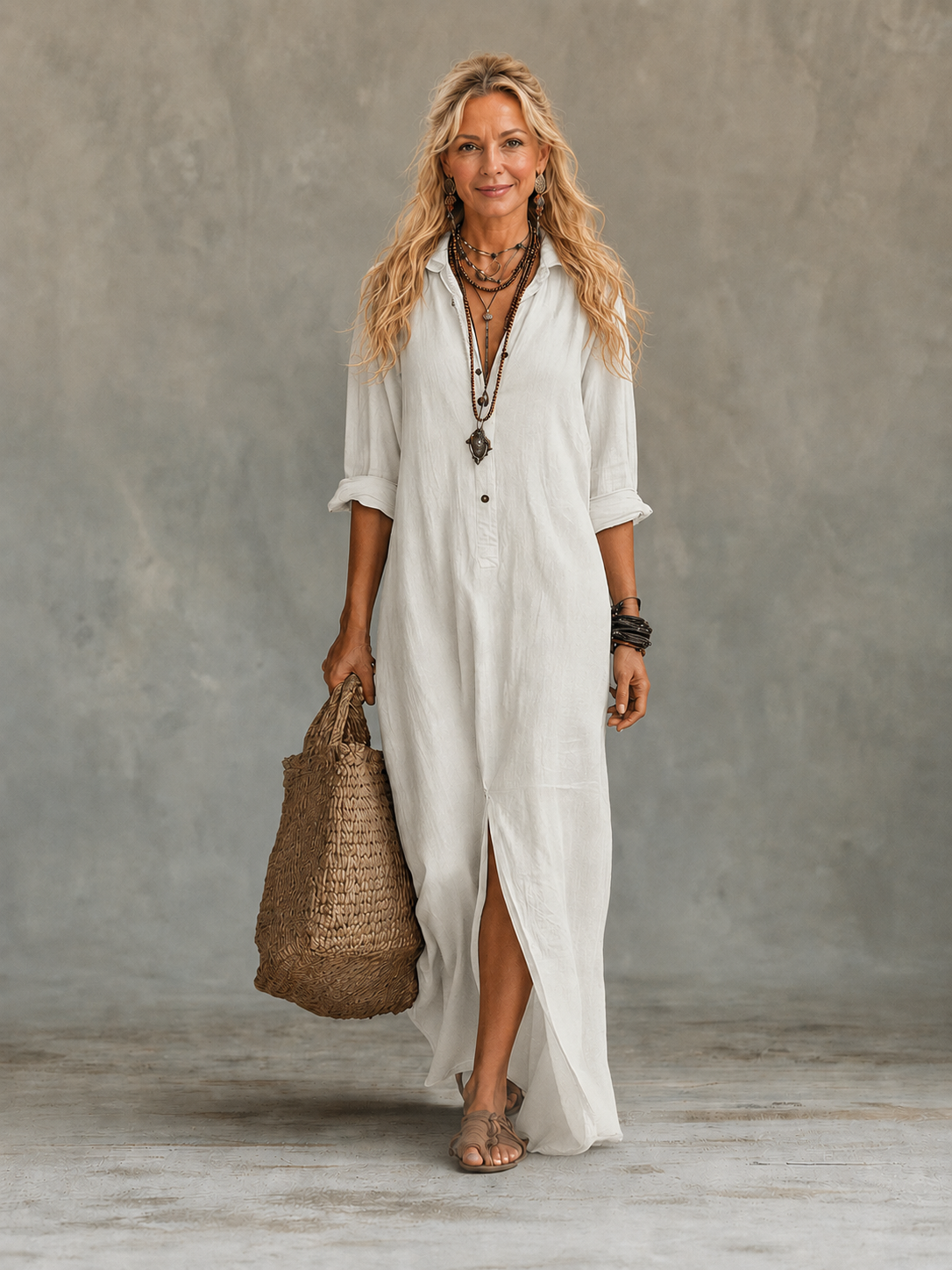 The Idony Shirt Maxi Dress