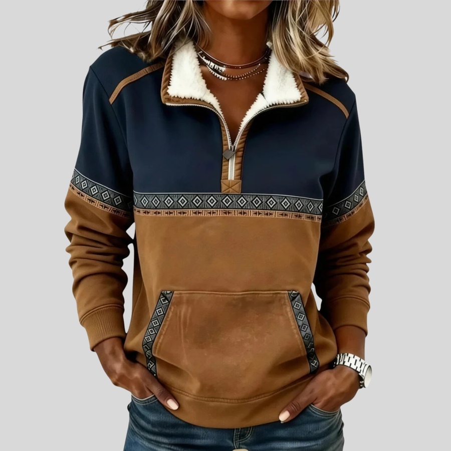 The Isla Sherpa Collar Pullover