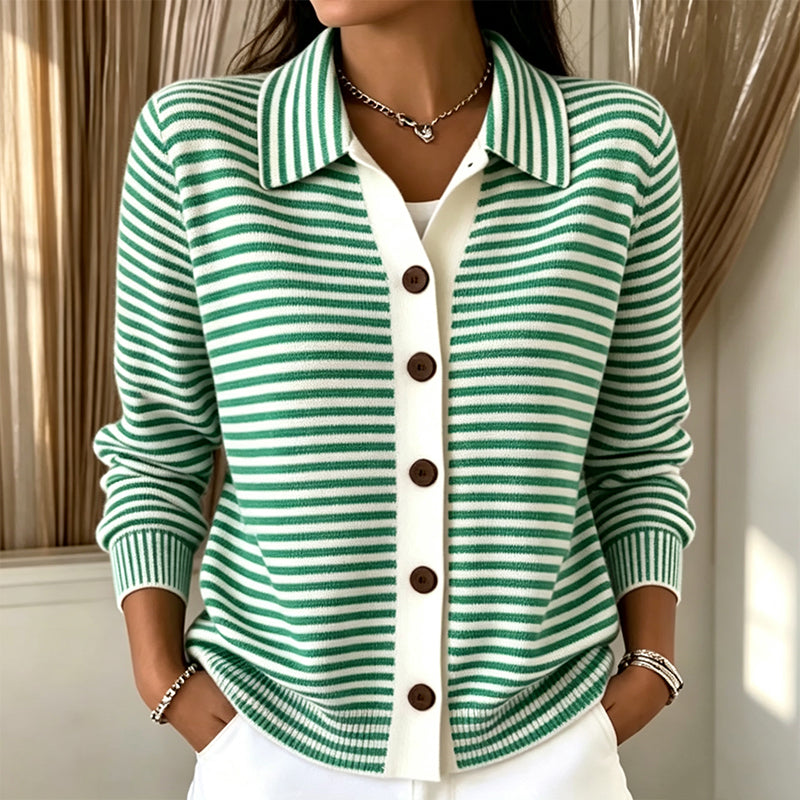 The Kirsten Striped Cardigan
