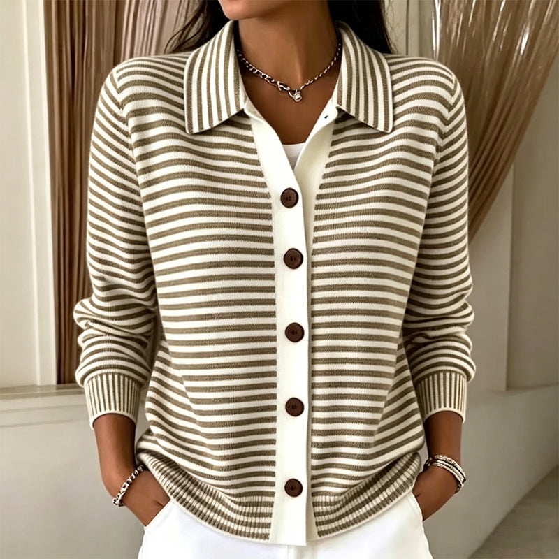 The Kirsten Striped Cardigan