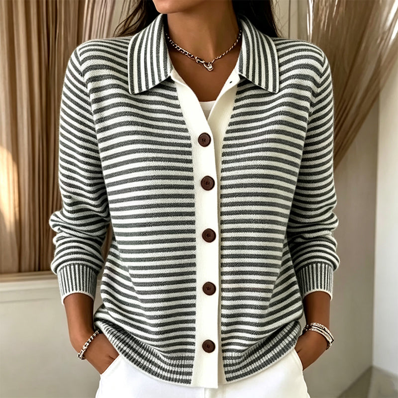 The Kirsten Striped Cardigan