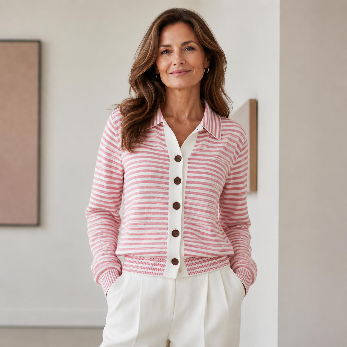The Kirsten Striped Cardigan