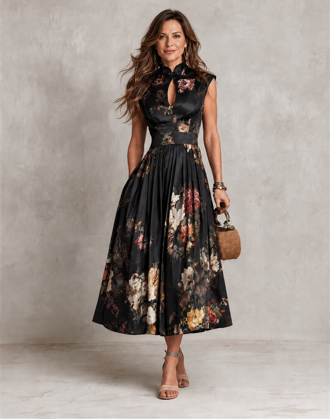 The Leticia Floral Midi Dress