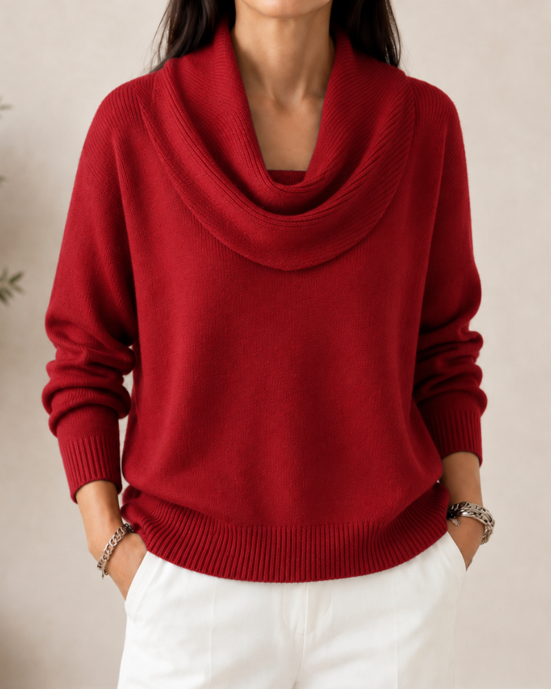 The Lisandre Cowl Neck Sweater