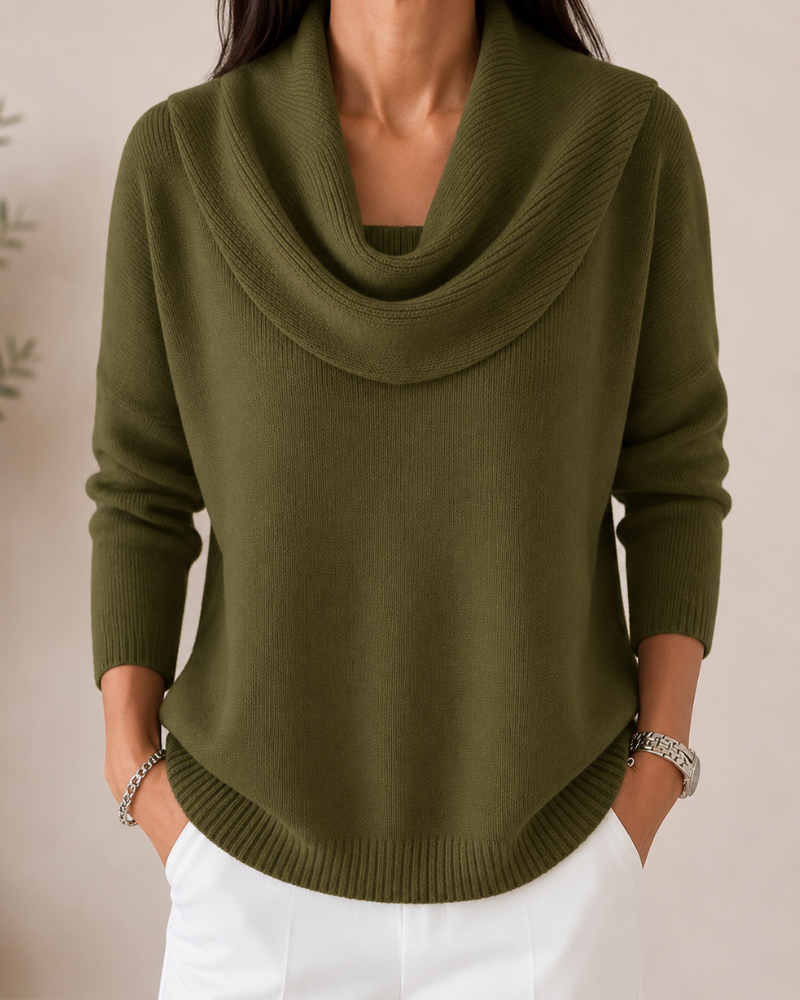 The Lisandre Cowl Neck Sweater