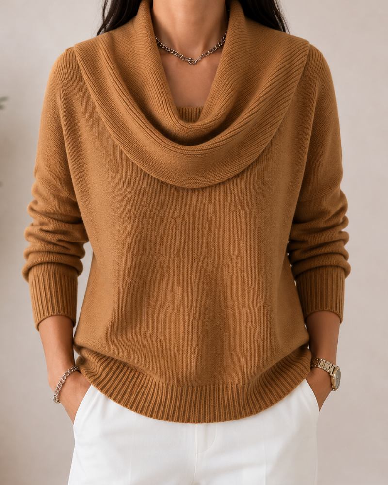 The Lisandre Cowl Neck Sweater