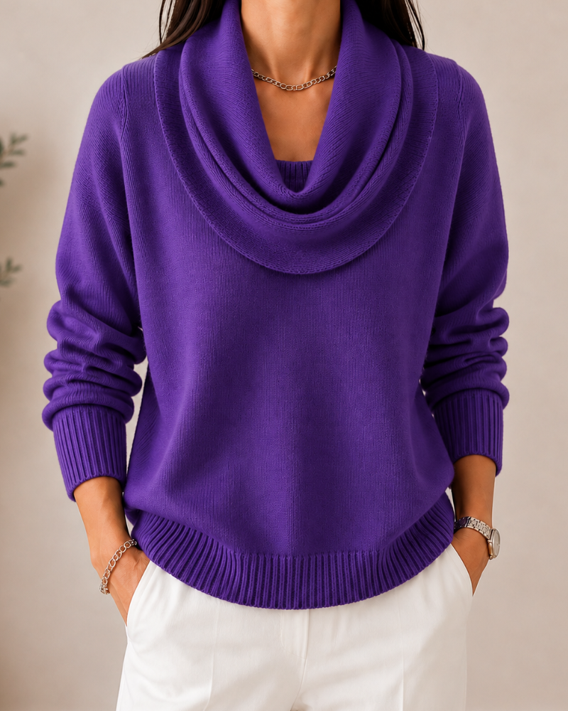 The Lisandre Cowl Neck Sweater