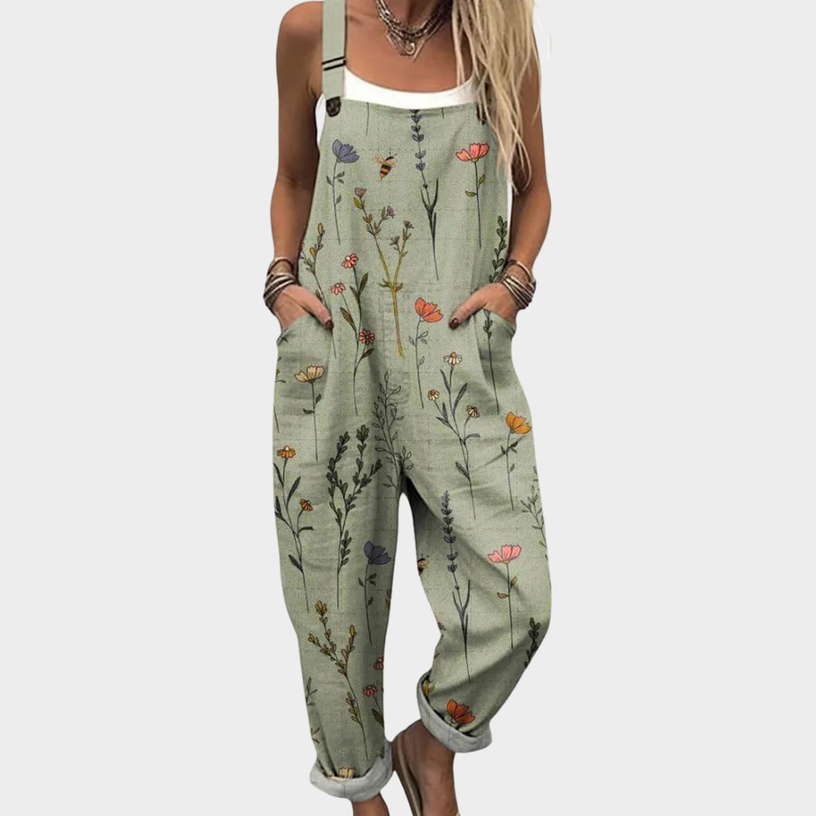 The Margaux Printed Overalls