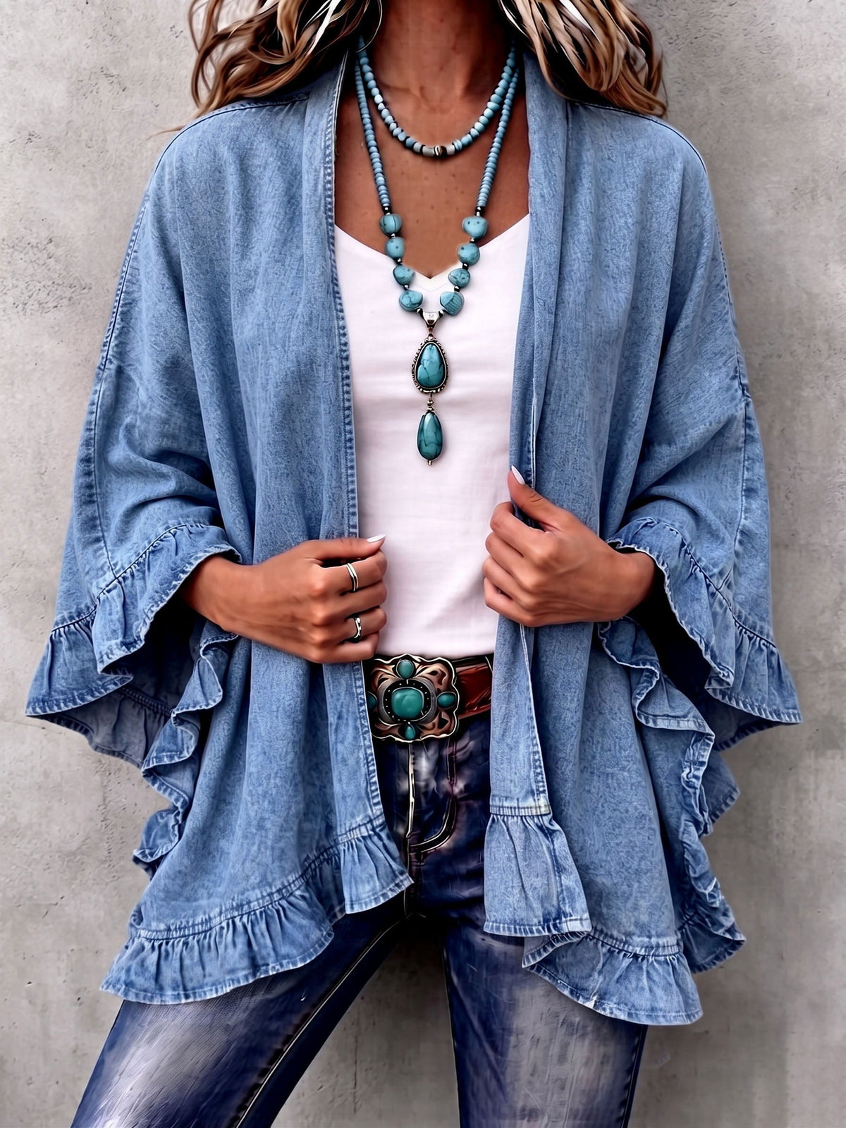The Margit Ruffle Cardigan