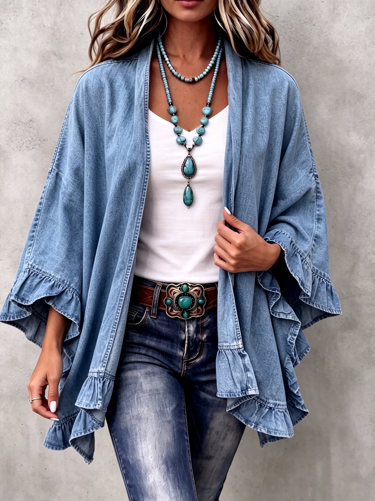 The Margit Ruffle Cardigan