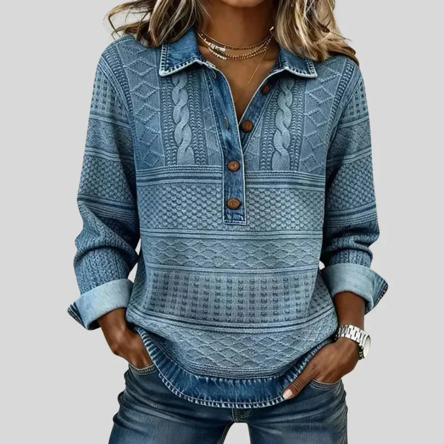 The Marika Cable Henley