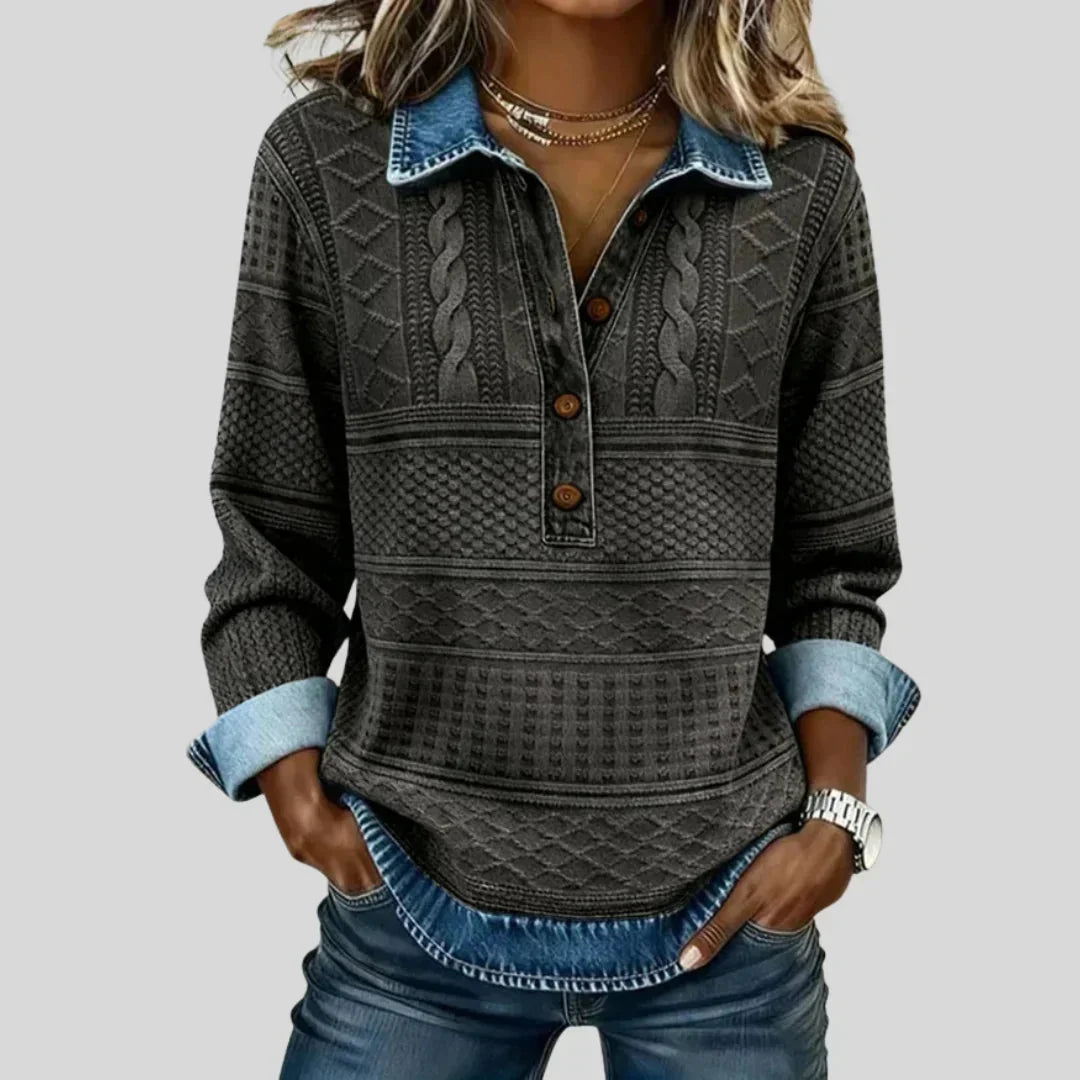 The Marika Cable Henley