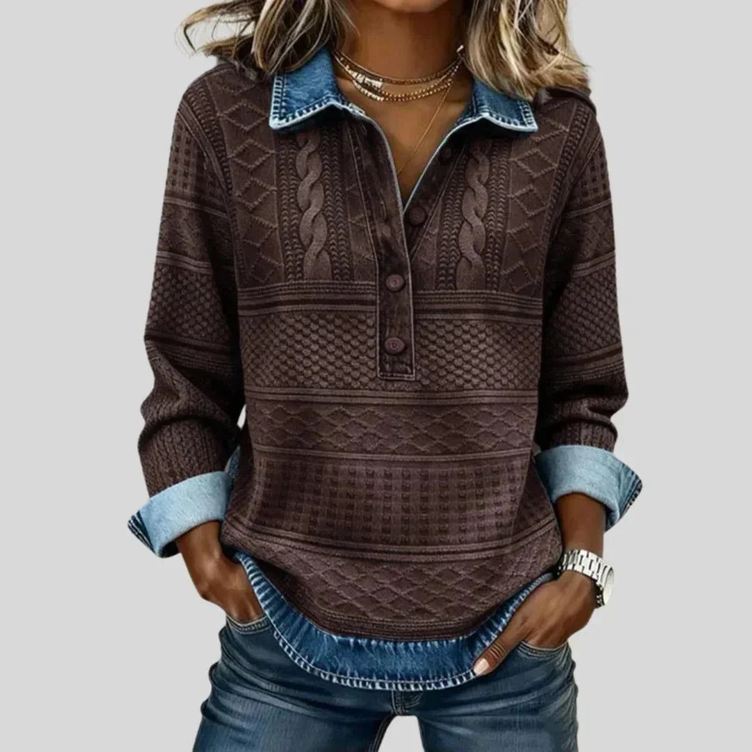 The Marika Cable Henley